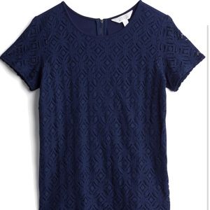 Papermoon navy laced top